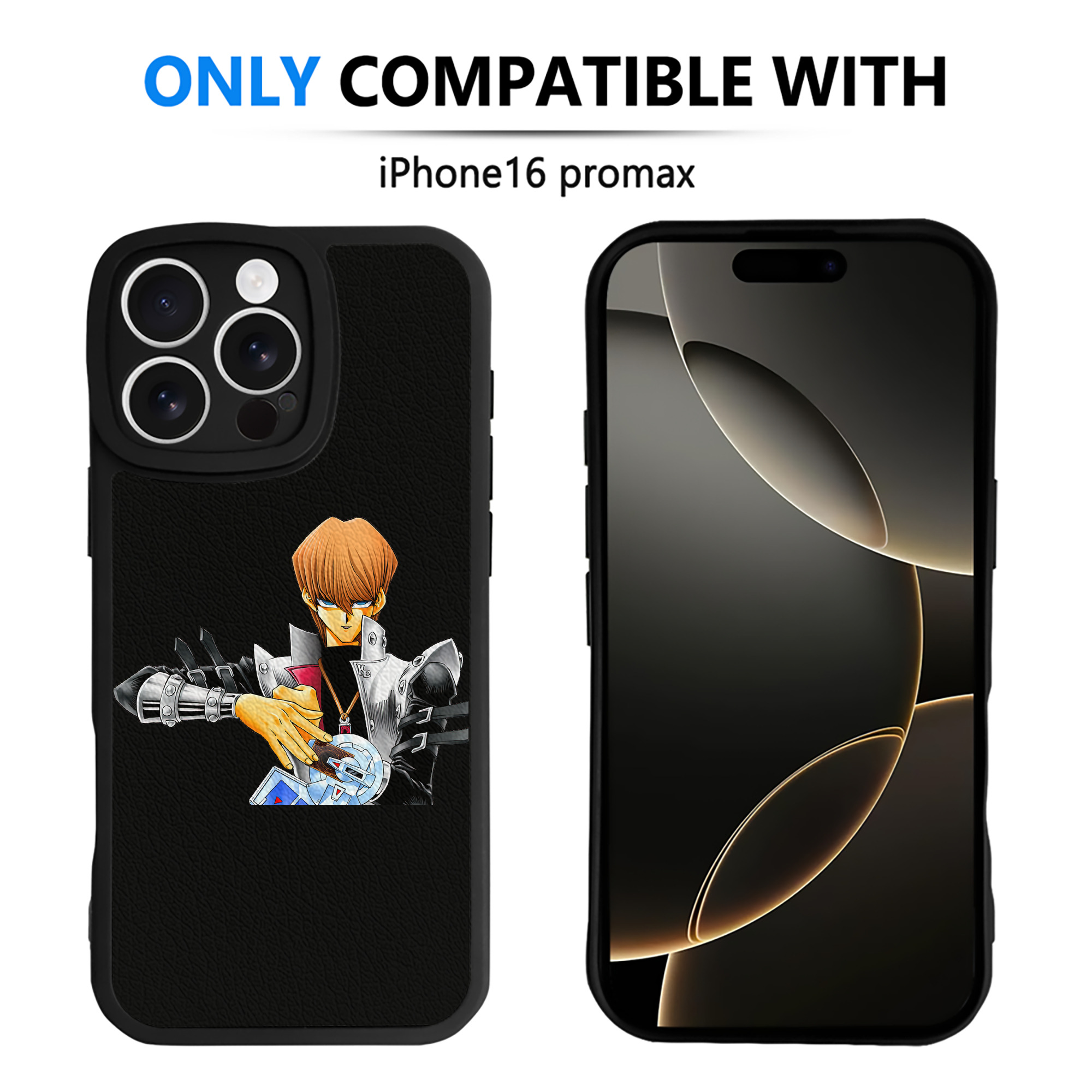 （画像用） 遊☆戯☆王 Yu-Gi-Oh! 【iPhone 16シリーズ対応】シリコンスマホケース（レザー調） 材質：シリコン